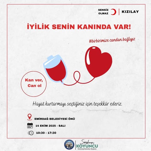 Emirdağ'da Kızılay İş Birliği ile Kan Bağışı Kampanyası Düzenleniyor