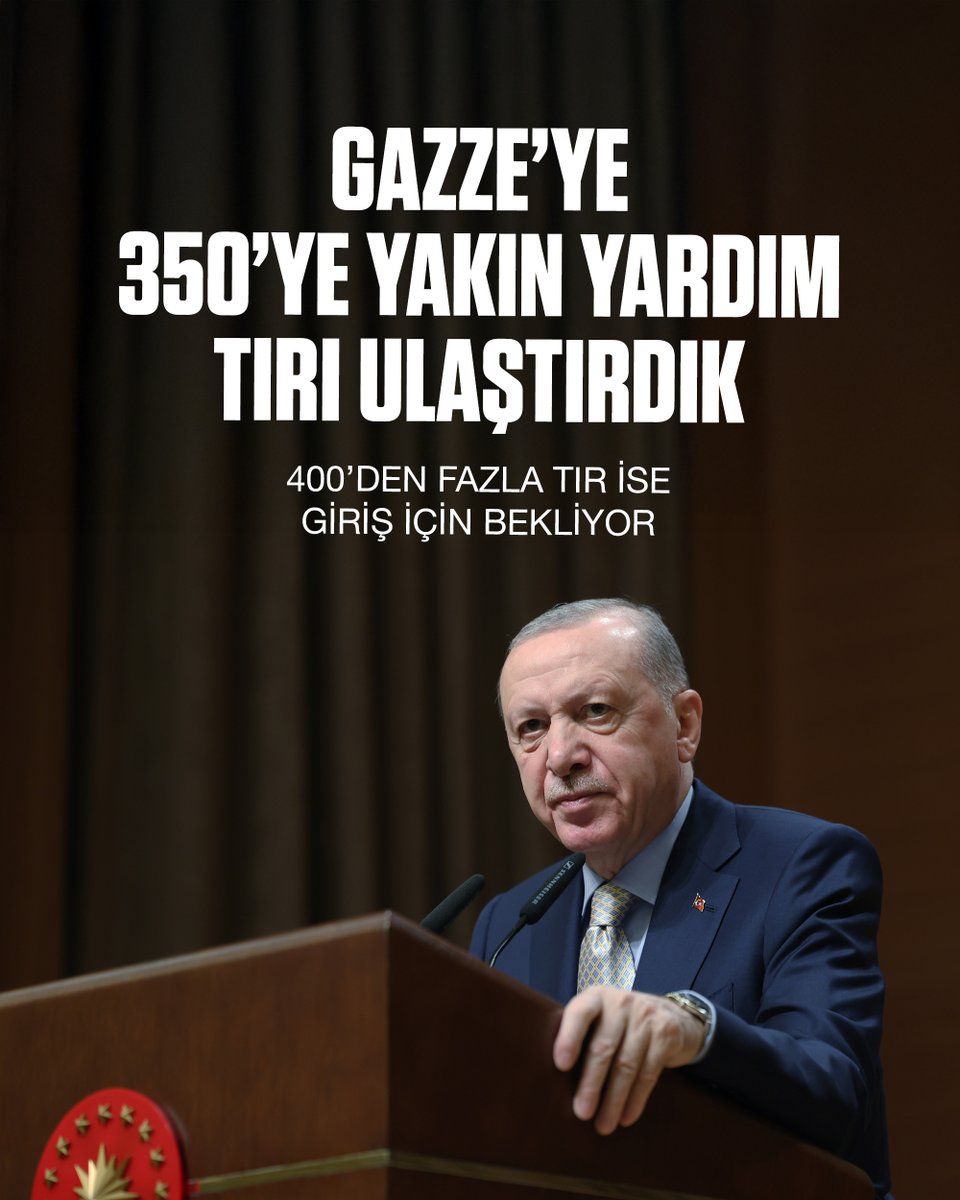 Gazze'ye Hızlanan İnsani Yardım Seferberliği: 350 Tır Bölgeye Ulaştı