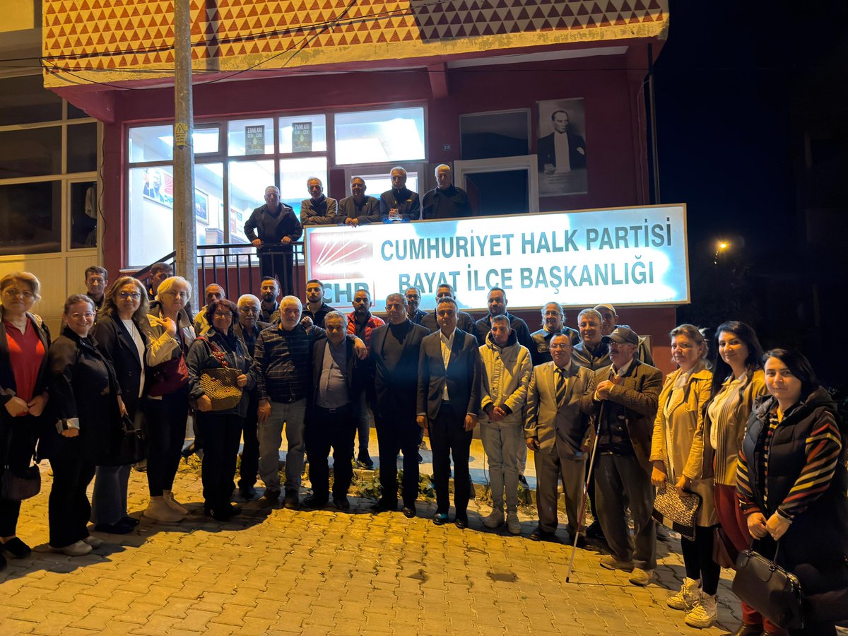 CHP Afyonkarahisar İl Başkanı Faruk Duha Erhan'dan Bayat İlçe Başkanlığına Hayırlı Olsun Ziyareti