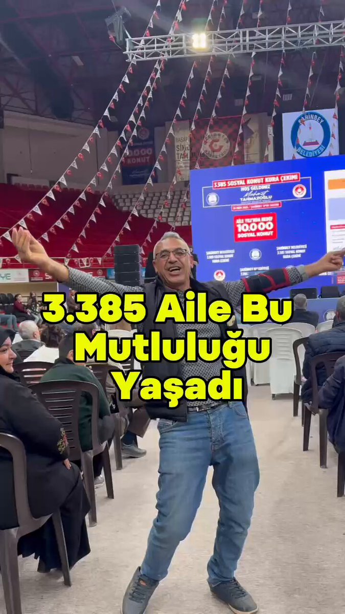 Şahinbey'de 14 Bin TL Taksitle 10.000 Sosyal Konut Projesinde Kura Çekimi Yapıldı