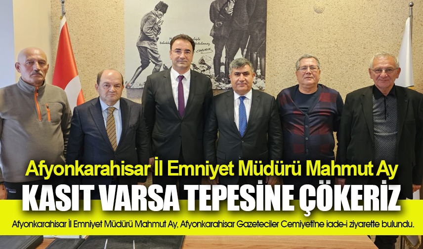 Ay: Kasıt varsa tepesine çökeriz, hata varsa düzeltilmesi için çalışırız