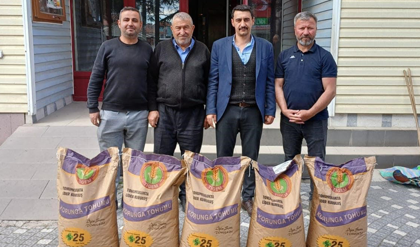 Bin 80 kilogram korunga tohumu dağıtıldı