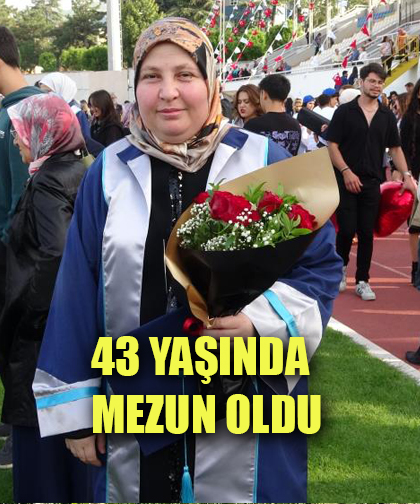 Okuma aşkı bitmedi, 43 Yaşında Üniversiteden Mezun Oldu