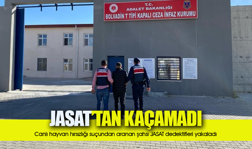 Canlı hayvan hırsızlığı suçundan aranan şahsı JASAT dedektifleri yakaladı